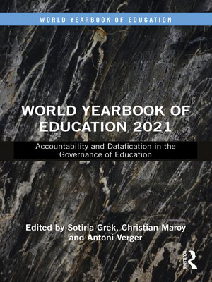 cover image of World Yearbook of Education 2021